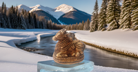 Laiton Nandi vache idole Shiv Parvati vahan taureau Statue en relief pour vastu magnifiquement Temple et cadeau entièrement fabriqué à la main