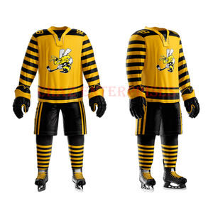 เสื้อทีมปักลายทแยงชุดเสื้อฮอกกี้พิมพ์ลาย - Product Image 3