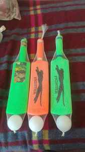 Bate de críquet de plástico moldeado de alta calidad fuerte y ligero para pelota de viento de PVC, pelota de tenis de críquet de plástico y ligera - Product Image 3