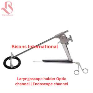 Kit chirurgical de laryngoscope ENT BISONS en acier inoxydable, manuel, auto-serrant, avec fibre optique, pour la vente en gros - Product Image 4