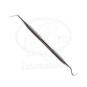 Sonde de mesure double extrémité en acier inoxydable réutilisable pour l'exploration dentaire et les soins dentaires des petits animaux - Product Image 1