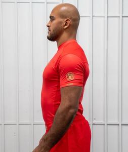 ชุดป้องกันผดผื่นพิมพ์ลายดิจิตอลแห้งเร็วสำหรับผู้ใหญ่เสื้อรัดรูปผ้าแห้งแบบพอดีตัวป้องกันผดผื่น - Product Image 3