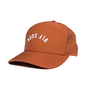 Custom Embroidery Logo Waterproof Golf Hat With Custom Tee Holder Woven Tag Inner Tape 7-Panel Perforated <b>Cap</b> Snapback Closure - Product Image 1