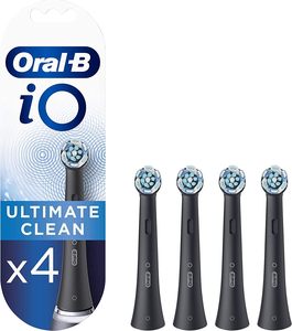 Oral-B iO Ultimate Clean <b>Electric</b> <b>Toothbrush</b> <b>Head</b>, Oral B <b>Electric</b> <b>Toothbrush</b> <b>Heads</b>, Twisted & Angled Bristles Pack of 4 Black - Product Image 5