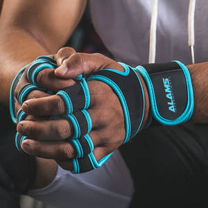 Guantes de entrenamiento cruzado de cuero de tamaño adulto al por mayor equipo protector de fitness para uso en el gimnasio - Product Image 6