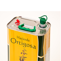 Huile d'olive Extra vierge verte claire de 5l, pour la cuisine domestique, l'habillage, les supermarchés et les hôtels