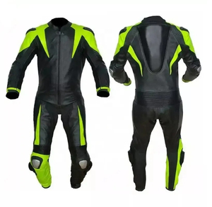 ชุดแข่งรถมอเตอร์ไซค์หนังแท้กันน้ำระบายอากาศสไตล์ใหม่ OEM คุณภาพดีที่สุดสำหรับฤดูหนาว เหมาะสำหรับผู้ชาย - Product Image 3