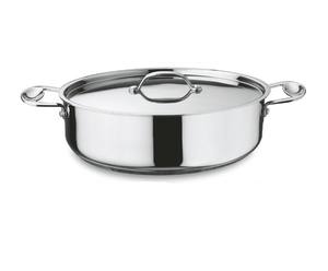 Cazuela de plata elegante, olla caliente con estilo, vajilla de cocina duradera, ideal para comidas familiares y cocina - Product Image 4