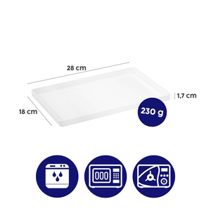 ORNAMIN Schuer Novotray Bottom Part-<b>Melamine</b> Dental Instrument <b>Tray</b> Base Dishwasher-Safe Medical <b>Tray</b> for Clinics Laboratories - Product Image 4
