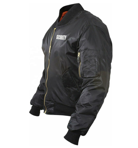 Veste de sécurité officielle noire, veste de garde, bombardier, veste de vol, protection UV, matière polyester, design unisexe pour la saison de printemps - Product Image 4