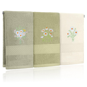 Tùy chỉnh thêu logo <span class=keywords><strong>Terry</strong></span> khăn cho tóc và tắm khô kỹ thuật có sẵn trong các kích cỡ khác nhau giá bán buôn thường xuyên Chiều dài - Product Image 1