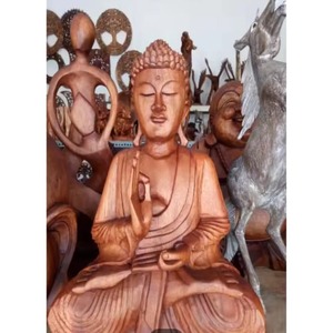 งานฝีมือแกะสลักที่ซับซ้อนทำจากไม้ขัดเงาพระพุทธรูปประดับตกแต่งด้วยกล่องของขวัญศิลปะในบ้าน