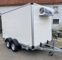 Remolque Refrigerado para Alimentos, Remolque Móvil de Almacenamiento en Frío, Remolque de Catering de Doble Eje para Transporte Refrigerado en Exteriores - Product Image 2
