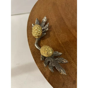 Plateau de service en bois à 2 niveaux avec accent d'oiseau doré Support à gâteau pour la décoration des fêtes de mariage Stand By Royal Home Collection Suppliers - Product Image 5