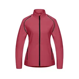 Custom Made Women Printed Polyester Windbreaker Waterproof Soft Shell Jacket For Hiking Pakistan Supplier