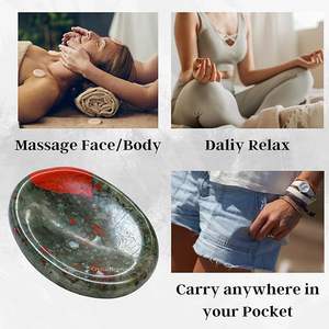 Pierre de sang africaine polie Caillou de pouce-Pierre de poche pour anxiété et méditation-Pierres de poche en cristal naturel - Product Image 6