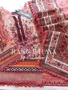 Vestidos cosidos de 3 piezas de Shalwar Kameez pakistaní e indio para mujer de Ssumaira | Rang-e-Haya Premium Lawn - Product Image 5