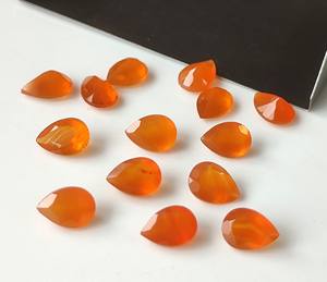 ลูกแพร์3x5mm-7x10mm คาร์เนเลียนธรรมชาติตัดเหลี่ยมเพชรพลอยหลวมทำด้วยมือคุณภาพสูงสำหรับการทำเครื่องประดับ - Product Image 5