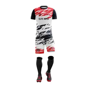 Customized Soccer Academy Uniform Set for Adults Unisex Sportswear with Sublimation Printing Model EI-SU-8021