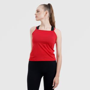 Dernière conception couleur unie été Style Fitness O cou chemise sans manches taille adulte femmes course débardeurs - Product Image 6