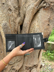 ใหม่กระเป๋าสตางค์หนังขนสัตว์ทำมือแท้ขนาดเล็กมีสไตล์และทนทานหนังวัวแท้แท้ - Product Image 6