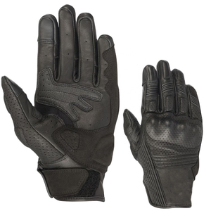 Gants de moto courts pour hommes personnalisés en gros Gants de moto de protection en cuir véritable Fonction écran tactile et poignées - Product Image 6