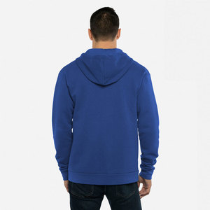 Royal Blue Unisex Santa Cruz Full Zip Hoodie Alta calidad Boxy Unisex Custom Men's Full Zip Up Hoodie - Product Image 3