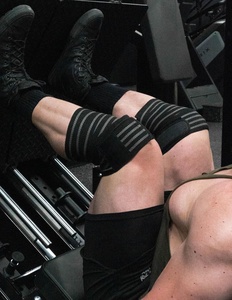 Genouillères coudées réglables/genouillère paire de manchons de compression pour genouillère/genouillère pour genouillère pour expédition DDP du fabricant - Product Image 4