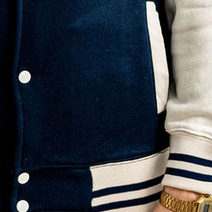 Chaqueta Universitaria Unisex con Logotipo Bordado Personalizado, Nombre del Equipo, Número, Ropa Exterior Retro Universitaria, Bordado Personalizado, Ropa Escolar del Equipo - Product Image 4