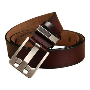 Ceinture en cuir pour homme à largeur personnalisée, noire et marron, boucle en acier, haute résistance, légère, robuste, best-seller, design personnalisé - Product Image 5