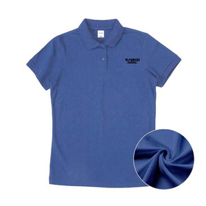 Chemise décontractée bleue à manches courtes pour homme Rabixo en tissu éponge respirant avec logo imprimé par transfert thermique et poche avant - Product Image 1