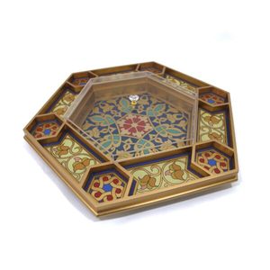 Plateau de service en bois de forme unique de la meilleure qualité avec impression personnalisée pour servir des aliments et des collations - Product Image 2