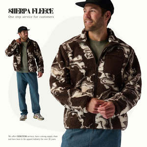 Cómoda chaqueta de lana para hombre, diseño térmico transpirable con cremallera perfecto para senderismo, esquí y actividades al aire libre. - Product Image 6