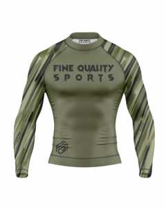 OEM Custom Front Logo Men's Compression Rash Guard Spandex/Polyester <b>UV</b> Protection Quick Dry Breathable MMA BJJ - Product Image 2