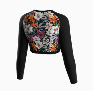 Vêtements de sport personnalisés pour femmes Hauts de yoga Haut court à manches longues Vêtements de gym et de fitness avec logo personnalisé Vêtements de sport pour femmes - Product Image 2