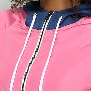 Veste coupe-vent d'hiver pour femmes rose et bleue en polyester/nylon, matière première imperméable, respirante et écologique pour la randonnée et le camping - Product Image 2