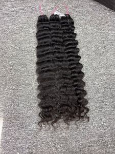 ผมต่อจากเวียดนามมีคุณภาพสูงสำหรับผู้หญิงผมต่อแบบหลวมสีดำลูกไม้ด้านหน้าเป็นลอนลึก - Product Image 2