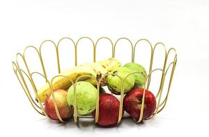 Design tendance corbeille à fruits articles ménagers forme ovale couleur noire conteneurs en métal paniers de stockage paniers de stockage de fruits et légumes - Product Image 4