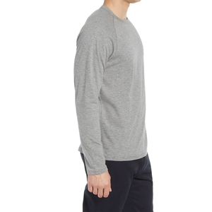 Camiseta de Manga Larga para Hombre, 100% Algodón, Corte Holgado, Cuello Redondo, Transpirable, Secado Rápido, Ecológica, Venta Caliente 2026 - Product Image 2