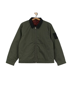Veste utilitaire décontractée pour hommes en coton de haute qualité personnalisée en toile épaisse délavée à l'acide avec fermeture éclair et poches - Product Image 1
