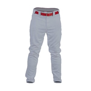 Unisex Baseball Uniform Set Navy V-Neck Printed Jersey Red Trim Gray Pants <b>Button</b> Design Team Numbers Front 100% Cotton - Product Image 3