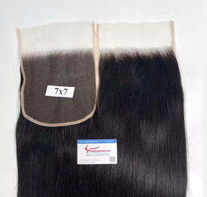 Extensions de cheveux humains de qualité supérieure avec fermeture en dentelle transparente, sans perte ni nœuds, prêtes à être expédiées - Product Image 2
