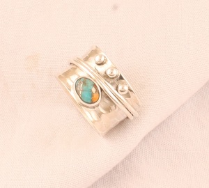 Spiny Oyster <b>Ring</b> Oyster Copper Turquoise <b>Ring</b> <b>925</b> Sterling <b>Silver</b> Gemstone <b>Ring</b> Valentine day Gift Gift For Her - Product Image 5