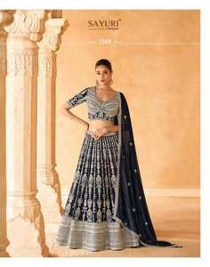 Lehenga Choli de la meilleure qualité, tissu Lehengha en géorgette véritable de qualité supérieure avec de riches broderies pour les mariages et les occasions spéciales. - Product Image 5