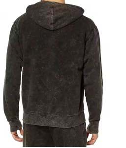 ชุดวอร์มสีทึบสำหรับผู้ชายเสื้อฮู้ดคอปกระบายอากาศได้ดีปรับแต่งได้สไตล์ฤดูหนาว - Product Image 4