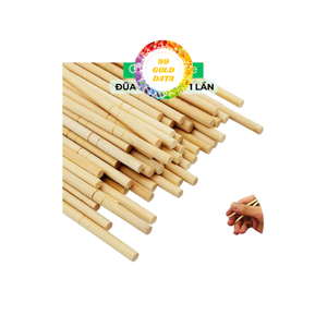 El juego de cubiertos de bambú sostenible incluye cuchara y palillos, ideal para hoteles, restaurantes y hogares - Product Image 1