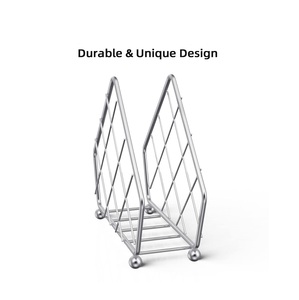 ที่ใส่กระดาษเช็ดปากลวดในครัวทำจากโลหะแบบเรียบง่ายที่ใส่กล่องทิชชูสำหรับตกแต่งบ้านผู้ผลิตและผู้จำหน่าย - Product Image 3