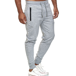 <b>Men's</b> Customizable 100% Cotton Mid Waist Casual Pants Breathable with Embroidered Straight Side Pocket Canvas Fabric - Product Image 3