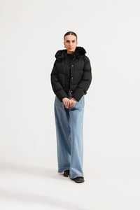 Veste d'hiver tendance en duvet matelassé, design personnalisé avec logo, doublure en cuir d'agneau, nylon, tissu en toile pour l'extérieur - Product Image 4