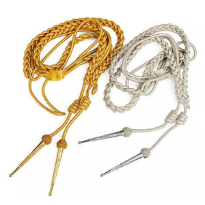 Venta al por mayor por encargo hombro Cordón de alambre Aiguillette material de alta calidad con nuevo diseño de impresión de logotipo equipo de defensa personal - Product Image 1